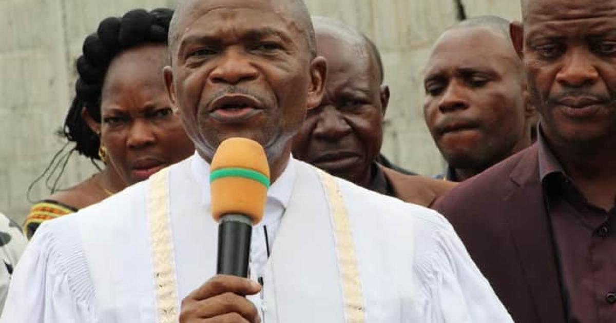 Evêque Ejiba Yamapia, candidat président de la CENI/Ph. Droits tiers 