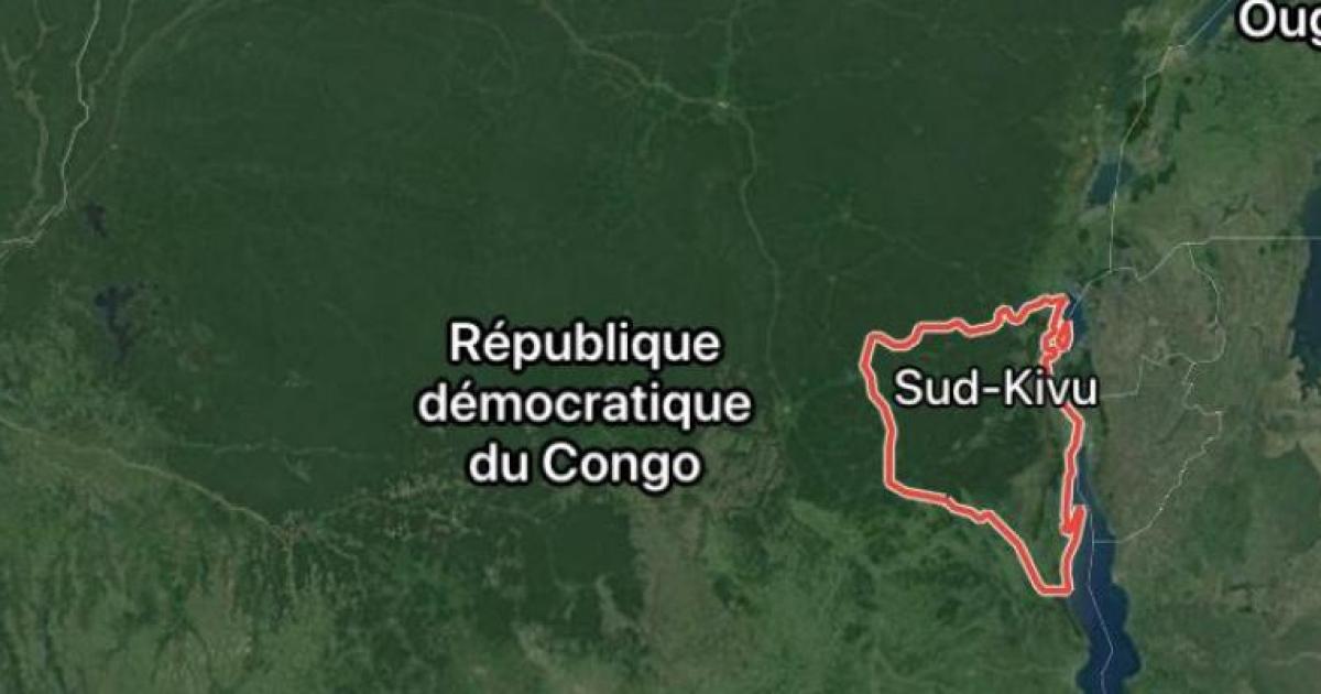 Carte de la province du Sud-Kivu