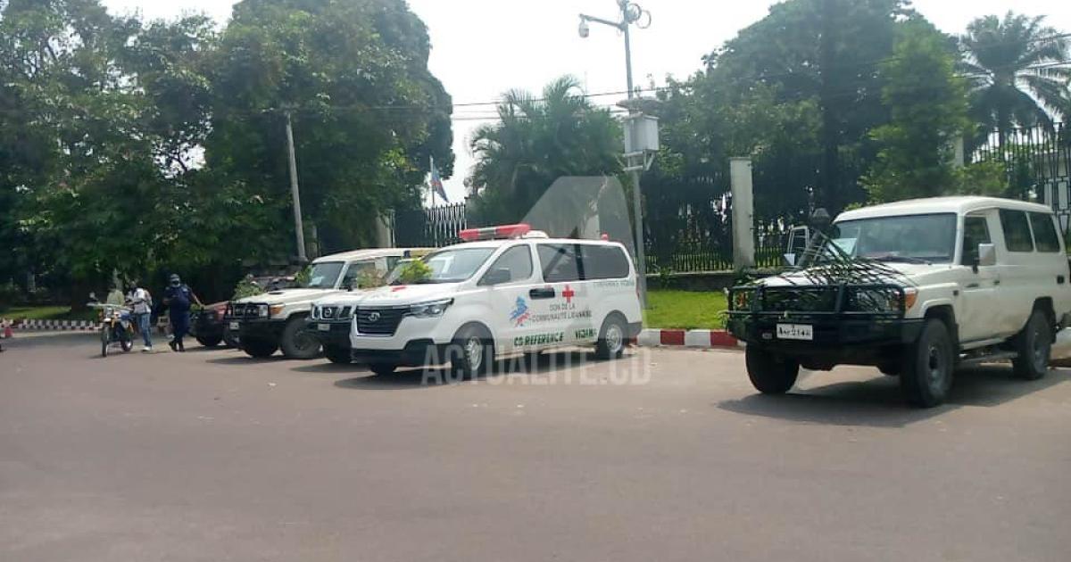 Des ambulances de l'équipe de riposte contre coronavirus/Ph ACTUALITE.CD