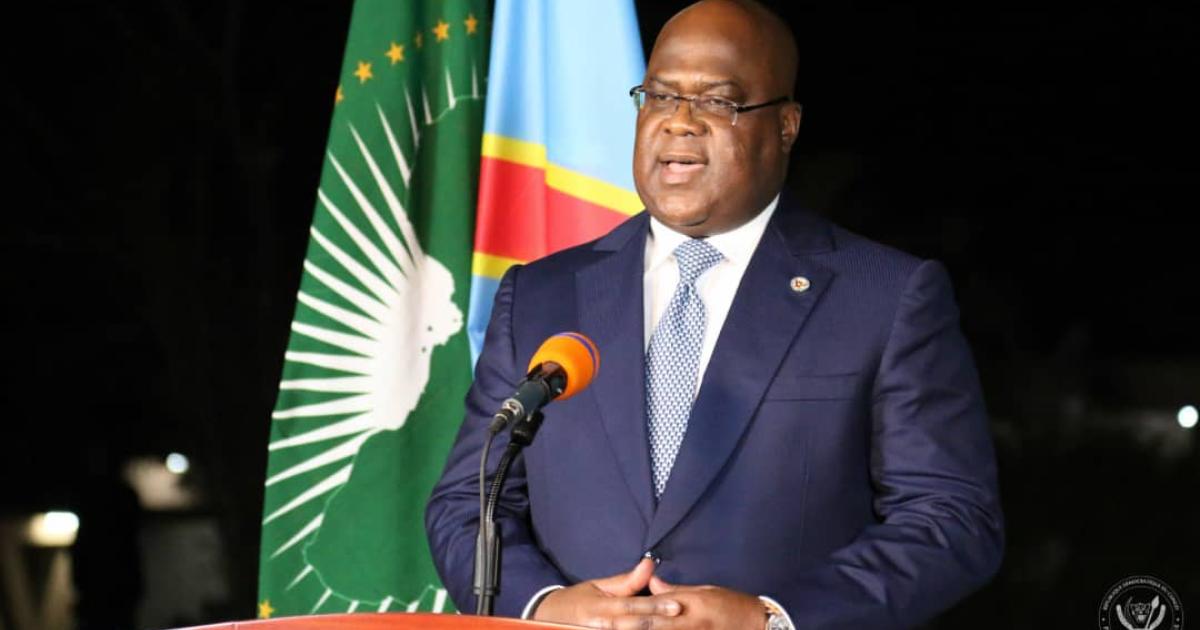 Le président Félix Tshisekedi lors de son discours à la nation à l'occasion du 60e anniversaire de l'indépendance de la RDC/Ph Présidence