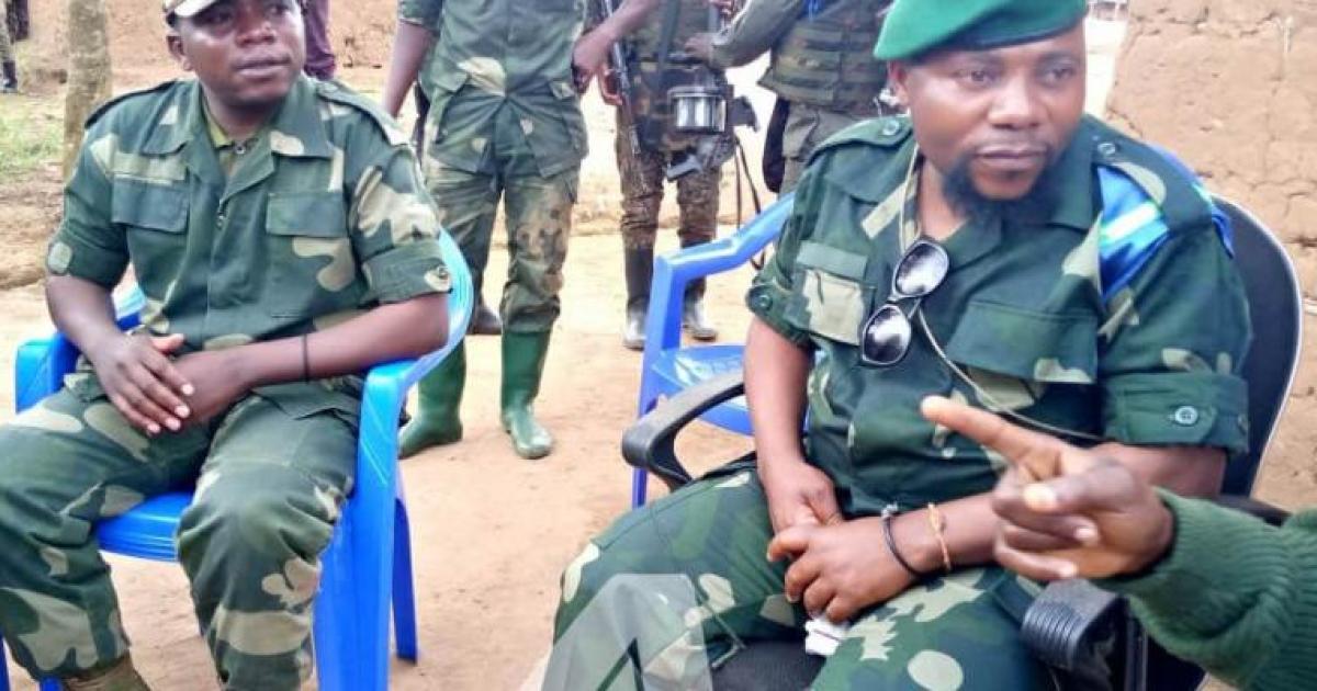 De gauche à droite, les chefs de guerre Kitete Bushu (tué) et Guidon Shimiray à Walikale