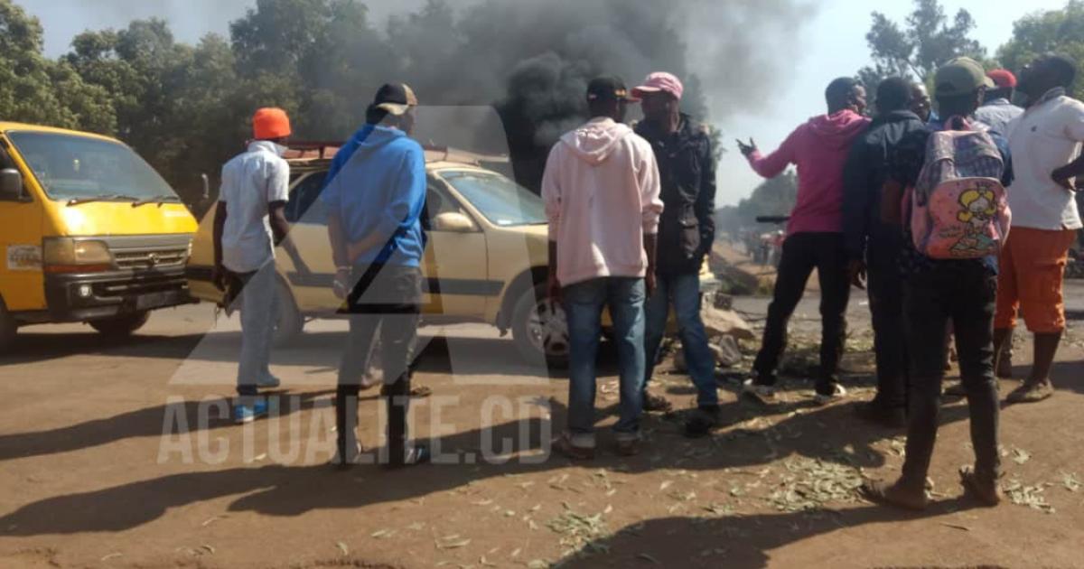 Manifestation des militants de l'UDPS à Lubumbashi/PH. José Mukendi