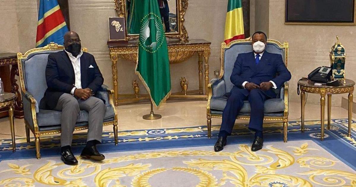 Félix Tshisekedi reçu par Denis Sassou Nguesso/Ph. Presse présidentielle