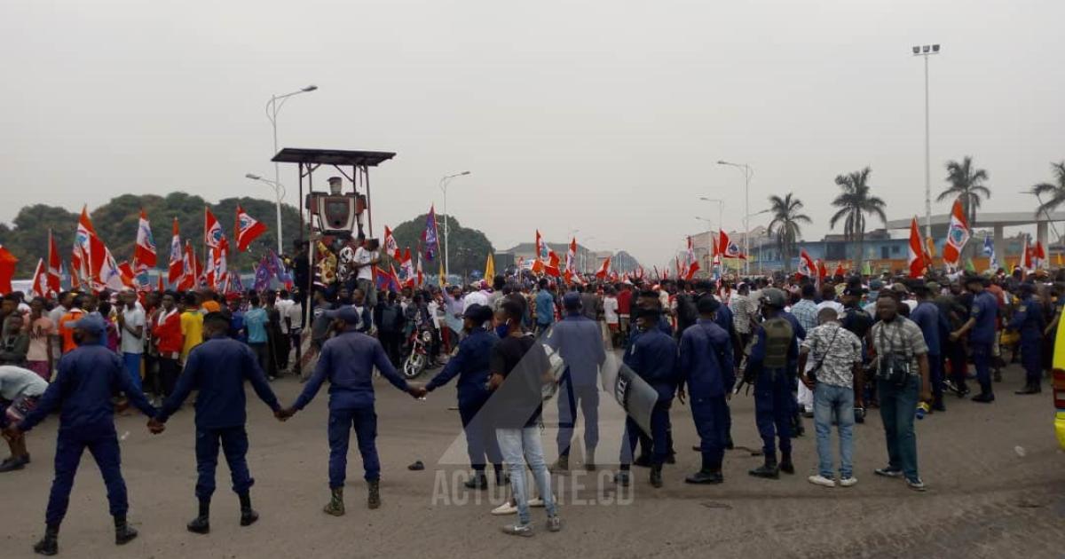Marche du FCC ce jeudi 23 juillet à Kinshasa/Ph. ACTUALITE.CD