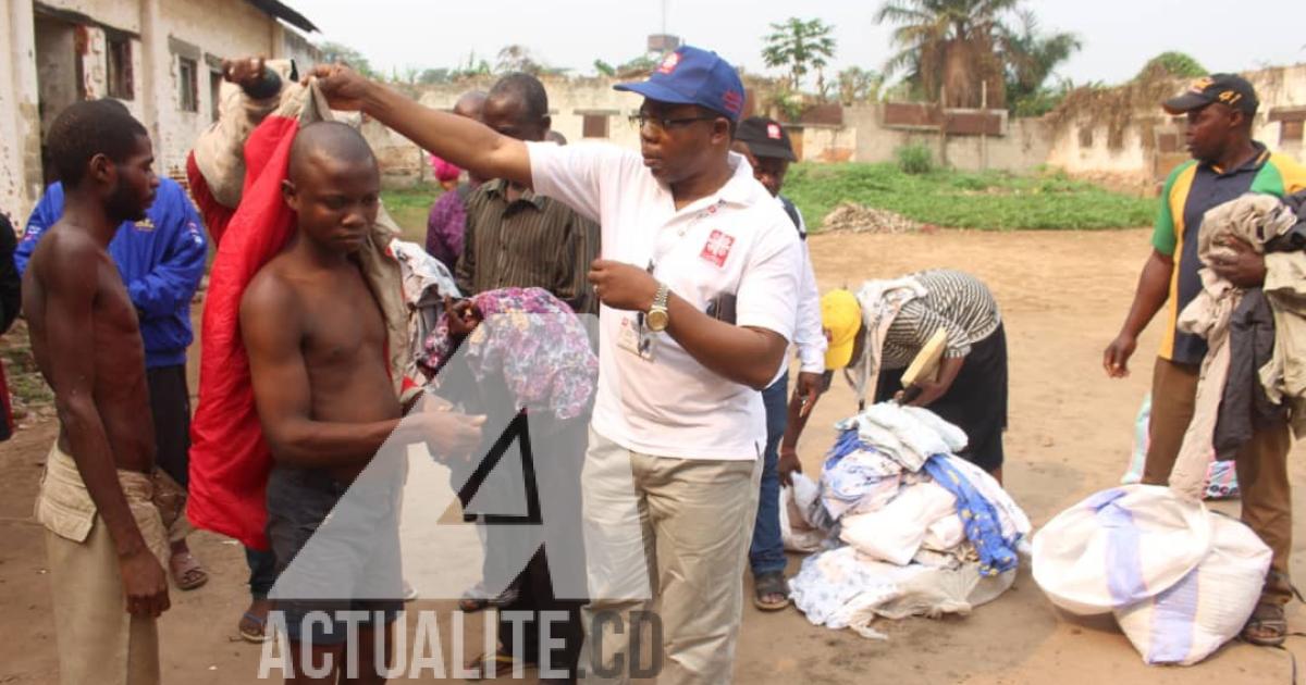 Caritas Maï-Ndombe à la prison centrale d'Inongo. Ph. ACTUALITE.CD