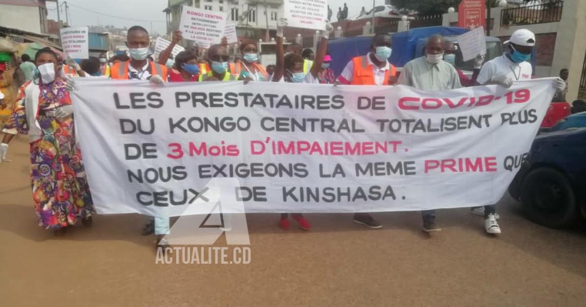 Les prestataires de la riposte Covid-19/ Ph. ACTUALITE.CD