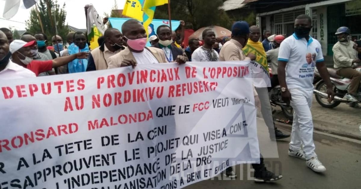 Marche de Lamuka du lundi 13 juillet 2020 à Goma
