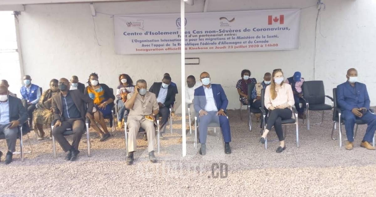 Inauguration officielle du centre d'isolement de l'OIM pour des cas Covid-19 /PH. ACTUALITE.CD
