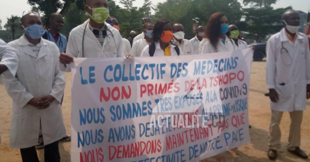 Marche des médecins à Kisangani/Ph ACTUALITE.CD