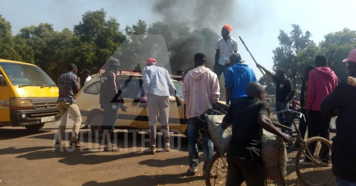 Quelques militants de l'UDPS à Lubumbashi/Ph. ACTUALITE.CD