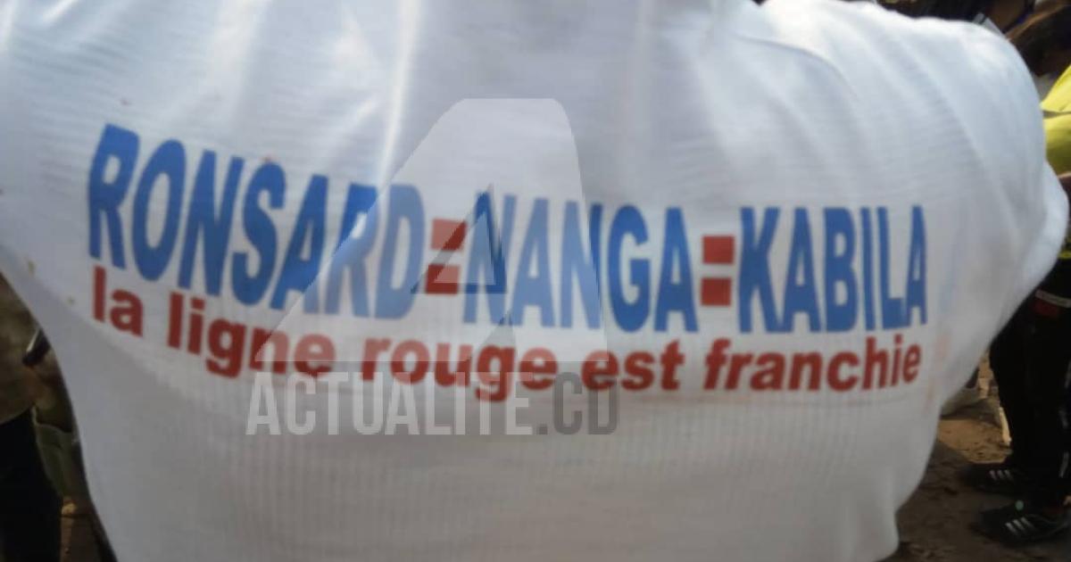 Un militant lors de la manifestation contre Ronsard Malonda comme président de la CENI/Ph ACTUALITE.CD