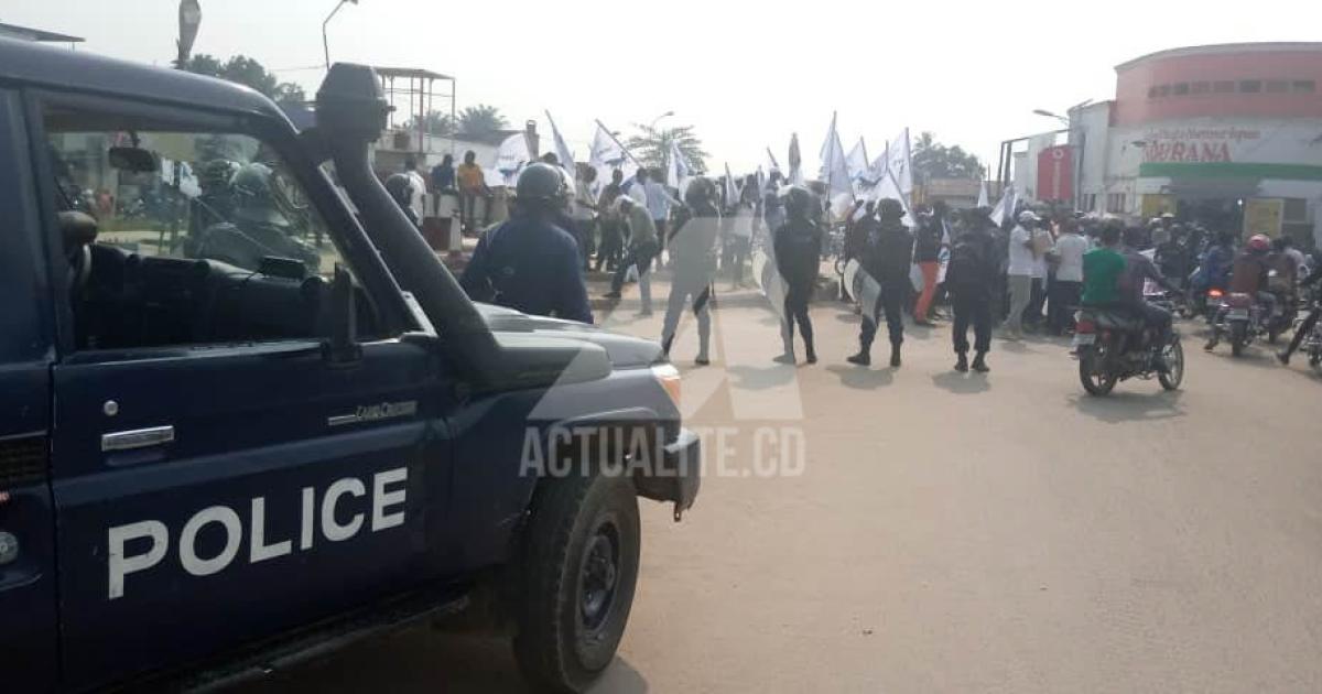 Marche des militants de l'UDPS contre le choix de Malonda comme président de la CENI/Ph ACTUALITE.CD