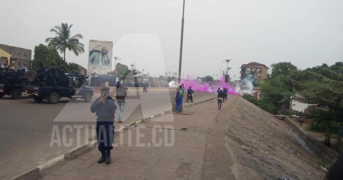 les militants Lamuka dispersés à coup de gaz lacrymogène 