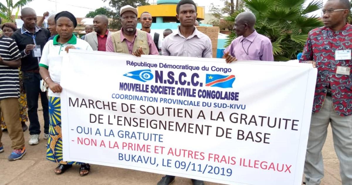 Les membres de la Nouvelle société civile Congolaise. Ph. Droits Tiers. 