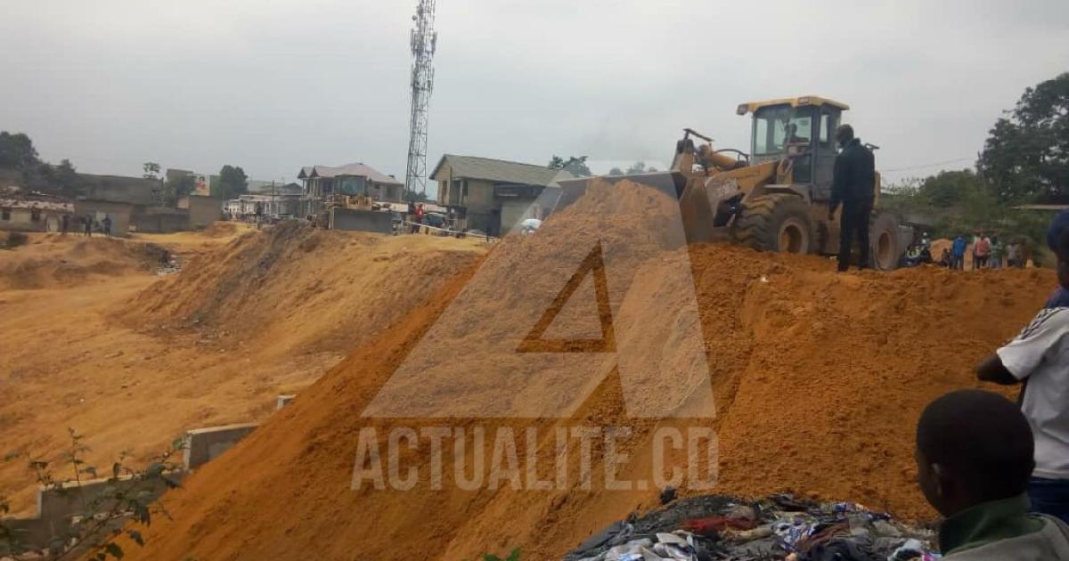 Travaux de réhabilitation routiers à Kinshasa