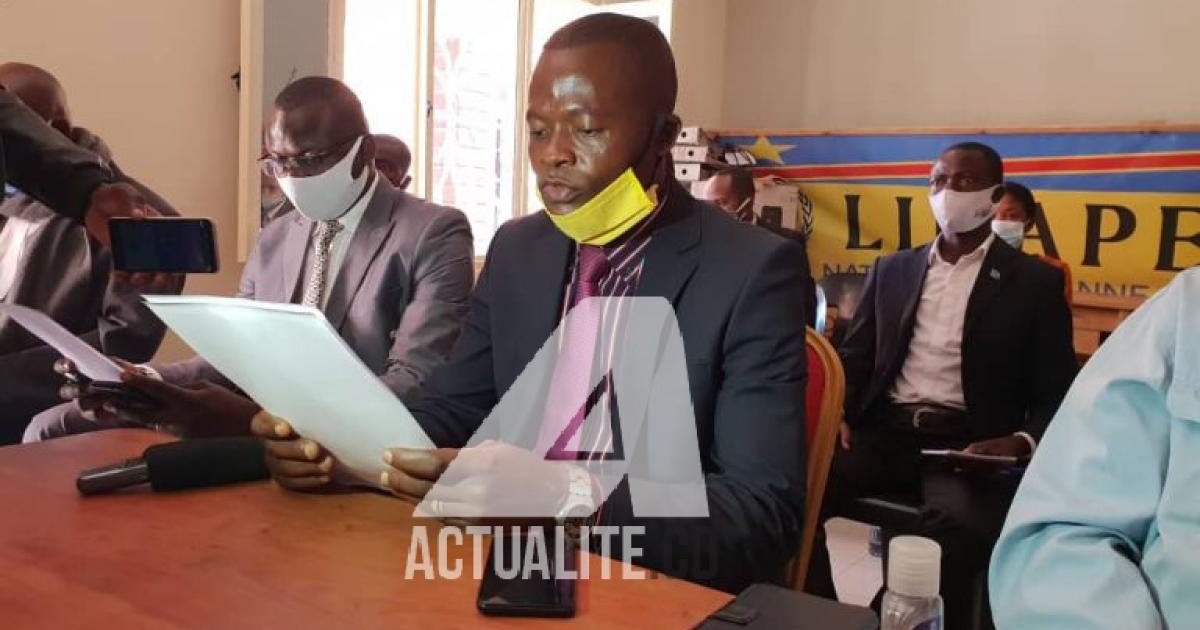 Les membres du cadre de concertation de la société civile Lualaba. Ph. BEN AKILI/ACTUALITE.CD.