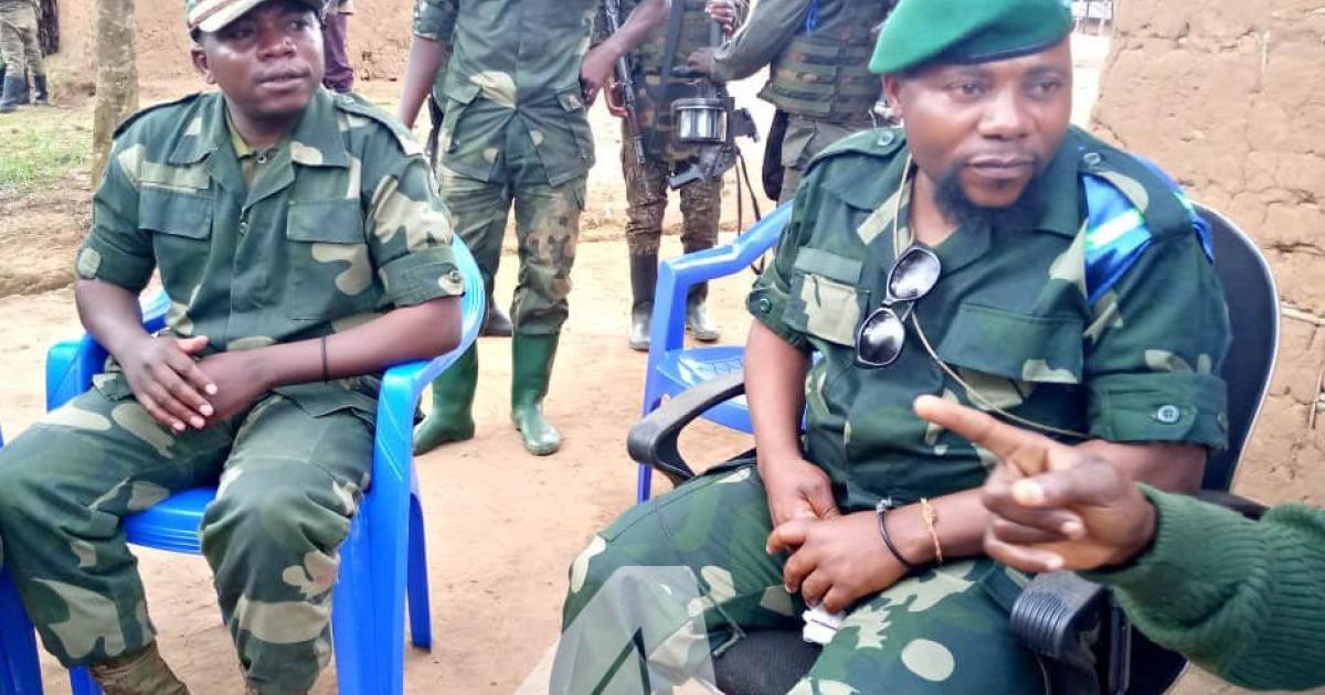 De gauche à droite, Kitete Bushu et Guidon Shimiray à Walikale/Ph ACTUALITE.CD