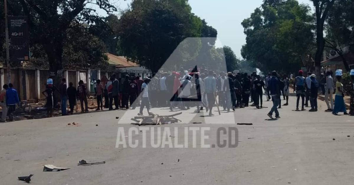 Accrochage entre militants UDPS et PPRD à Lubumbashi. Ph. ACTUALITE.CD