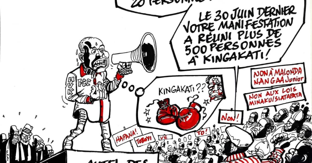 Les caricatures de ACTUALITE.CD sont réalisées par Kash. 