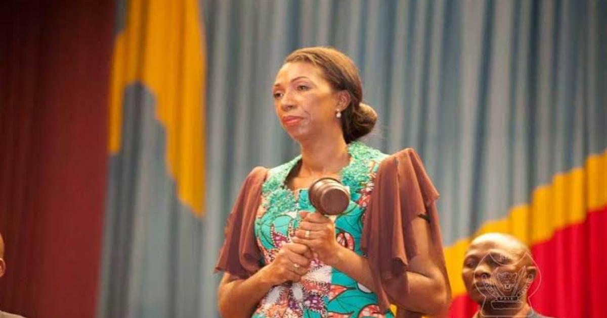 La présidente de l'Assemblée nationale, Jeanine Mabunda. Photo droits tiers