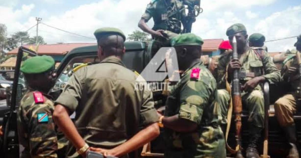 Les militaires FARDC à l'est du pays. Photo ACTUALITE.CD.