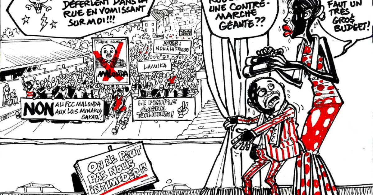 Les caricatures de ACTUALITE.CD sont réalisées par Kash.