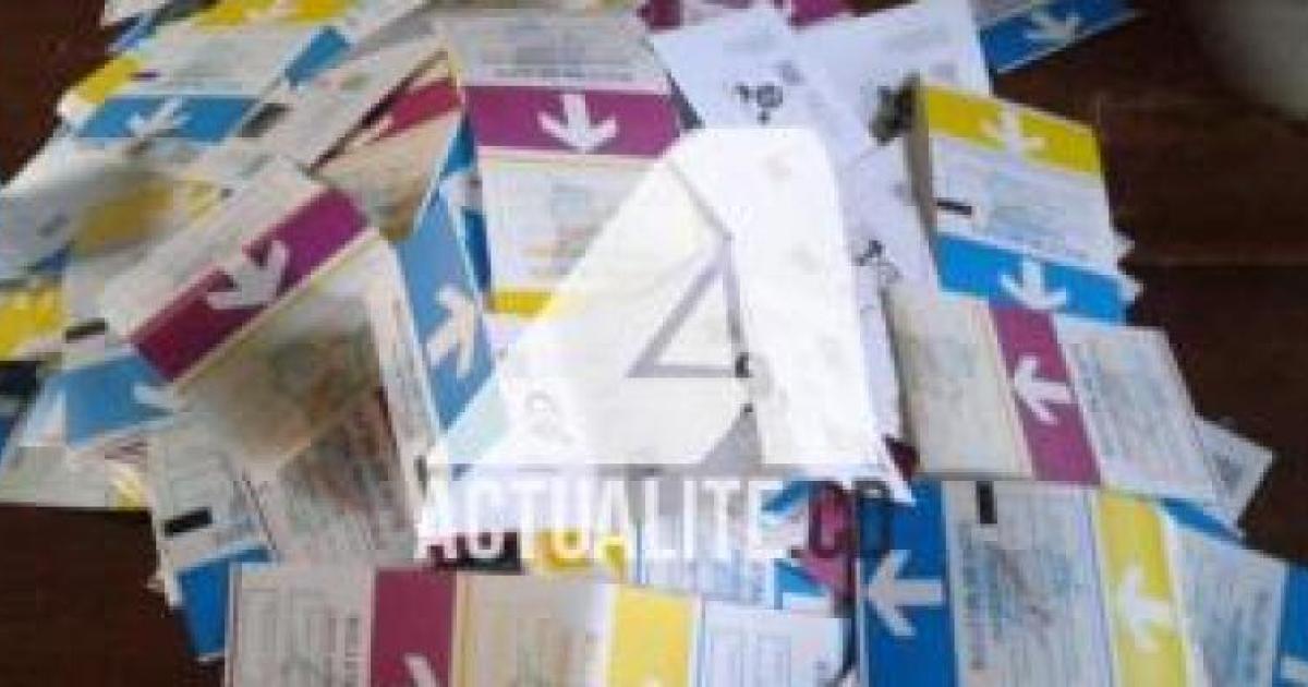 Les bulletins de vote des élections de 2018-2019. Ph. ACTUALITE.CD.