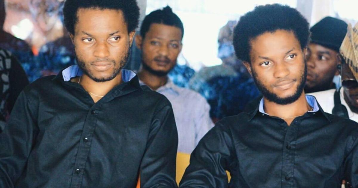 Les deux frères jumeaux tués au Kongo Central. Ph. Droits tiers. 