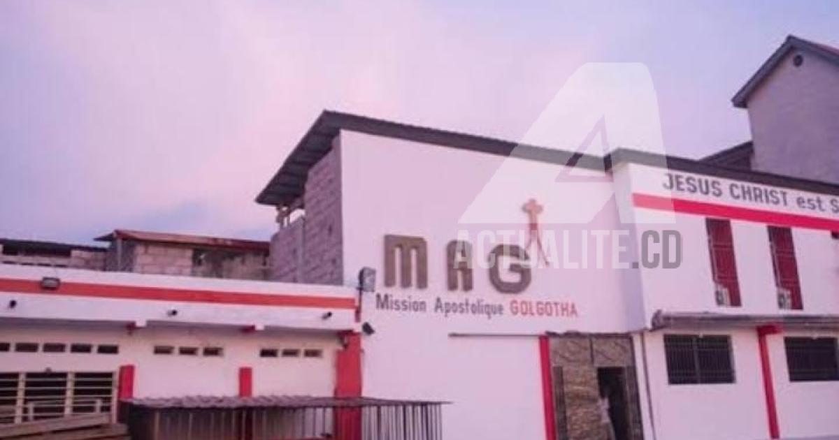 vue extérieure de l'Eglise Mission Apostolique Golgotha/Ph. ACTUALITE.CD