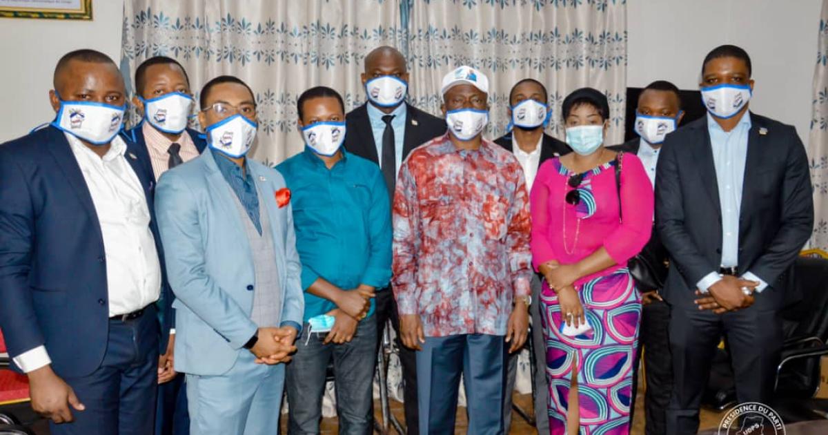 Le SG de l'UDPS Augustin Kabuya et une délégation de la Force Grise pour la Démocratie et le progrès Social