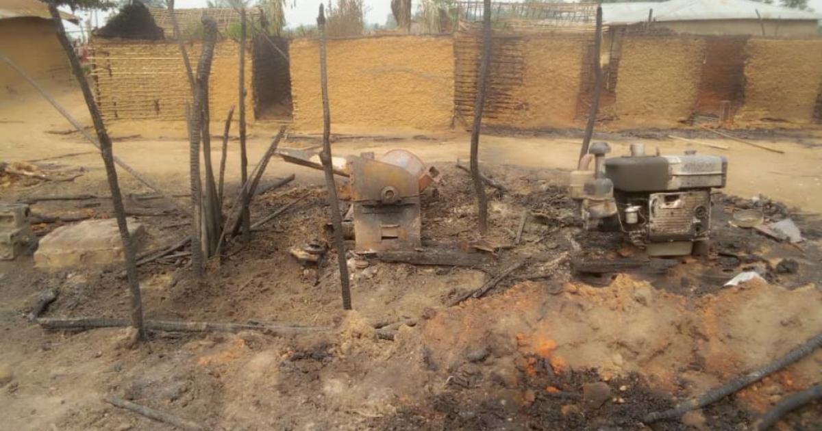 Incendie à Bakuakenge/Ph. ACTUALITE.CD