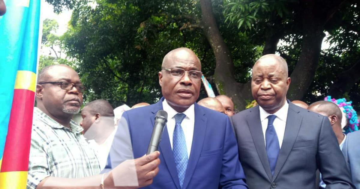 Illustration/Martin Fayulu et Adolphe Muzito lors d'une conférence de presse en 2019 à Kinshasa/Ph ACTUALITE.CD