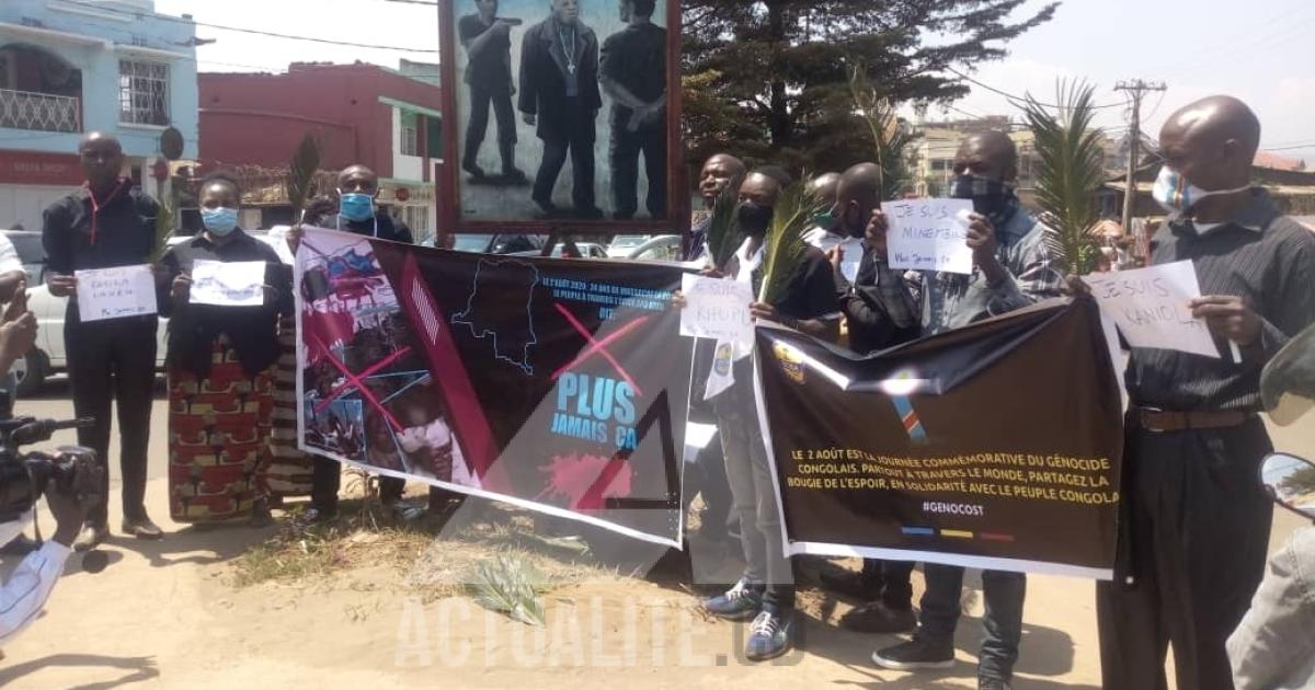 La manifestation de l'ECIDE ce dimanche 2 août à Bukavu (Sud-Kivu)/Ph. ACTUALITE.CD