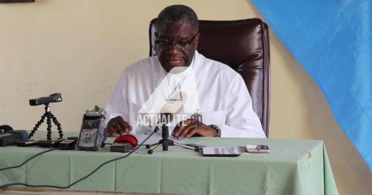 Le prix Nobel de la paix Denis Mukwege/Ph. ACTUALITE.CD