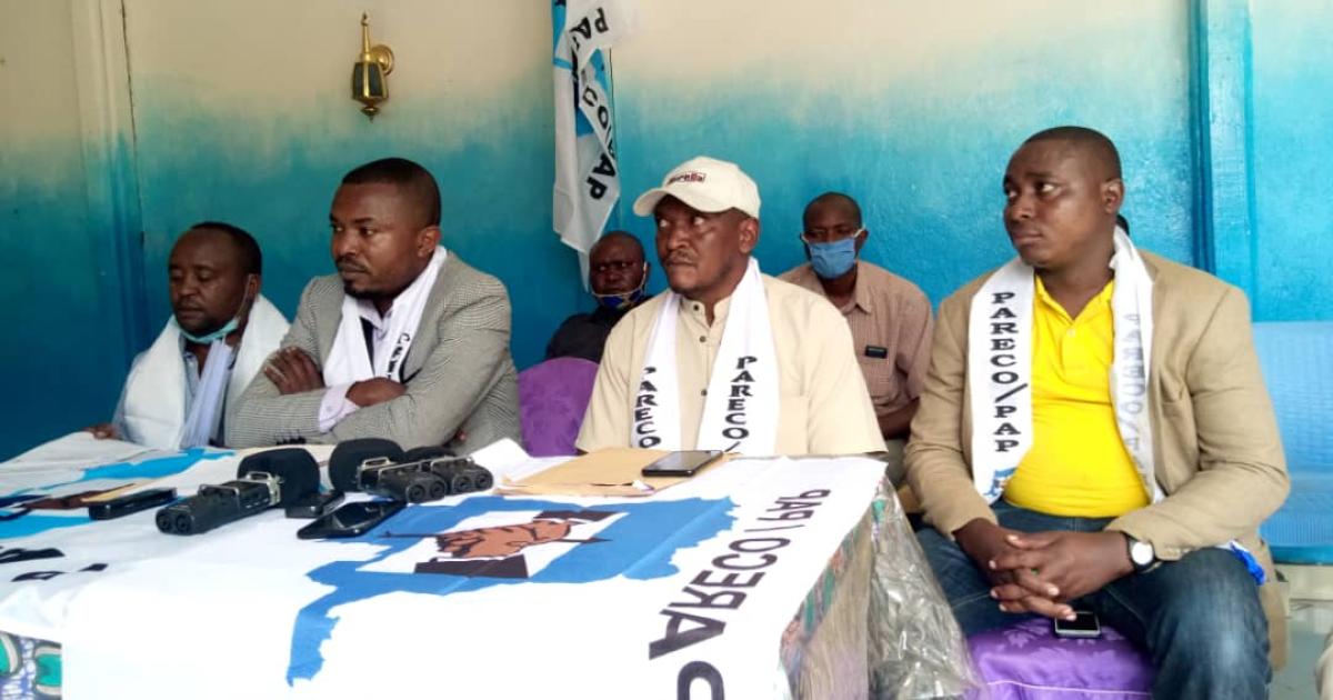Les membres du parti politique PARECO/PAP en réunion à Goma/Ph ACTUALITE.CD