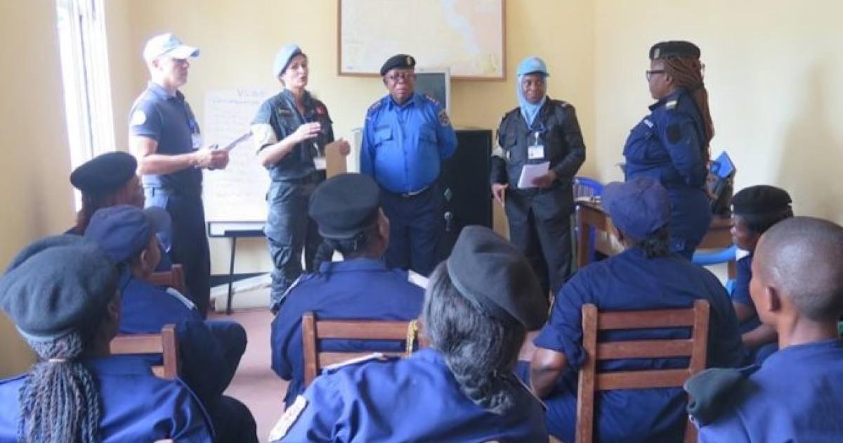 Formation des policiers congolais/Ph. Droits tiers