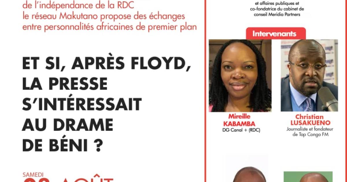 SAMEDI 8 AOUT (11H – 13 H – Kinshasa Time)