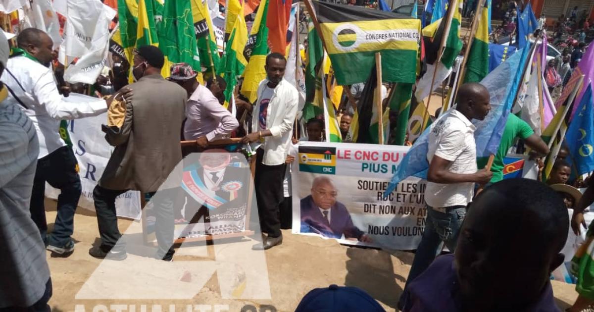 Marche du FCC à Bunia dans la province de l'Ituri. Ph. ACTUALITE.CD