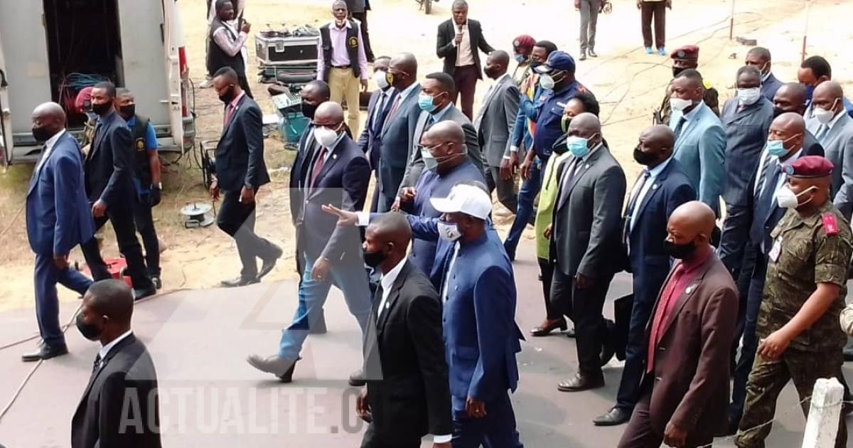 Félix Tshisekedi en visite à l'UNIKIN/Ph. ACTUALITE.CD de Ivan Kasongo