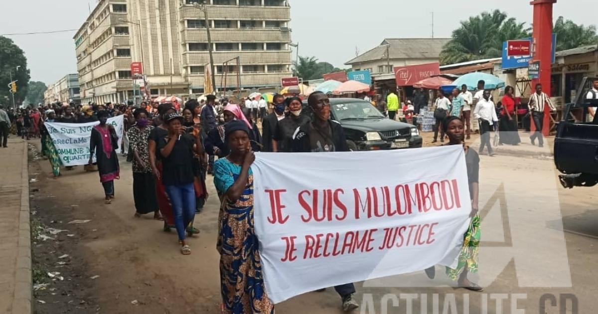 La marche de LUCHA et plusieurs associations des victimes des massacres du Kasaï/Ph. ACTUALITE.CD 