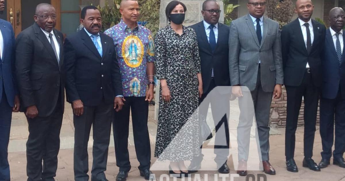 Échange entre Katumbi et le G13. PH. ACTUALITE.CD.