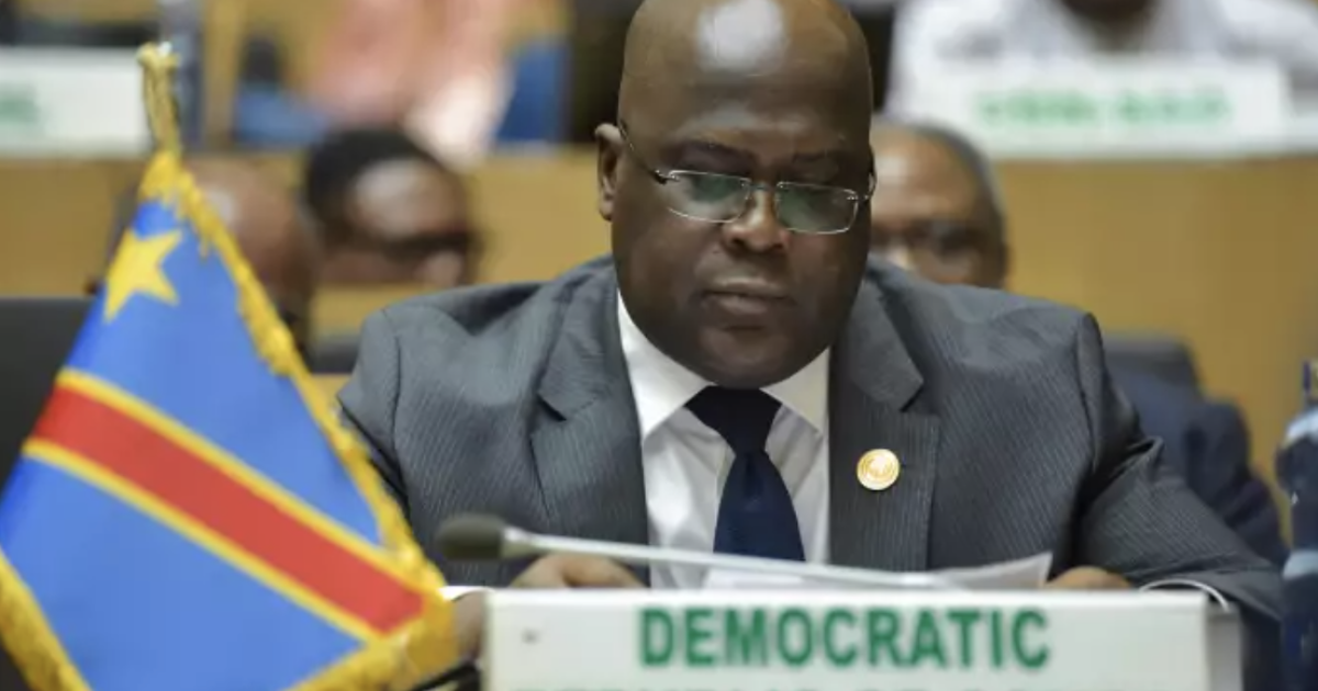 Félix Tshisekedi au sommet de l’Union africaine, à Addis-Abeba, le 10 février. SIMON MAINA / AFP