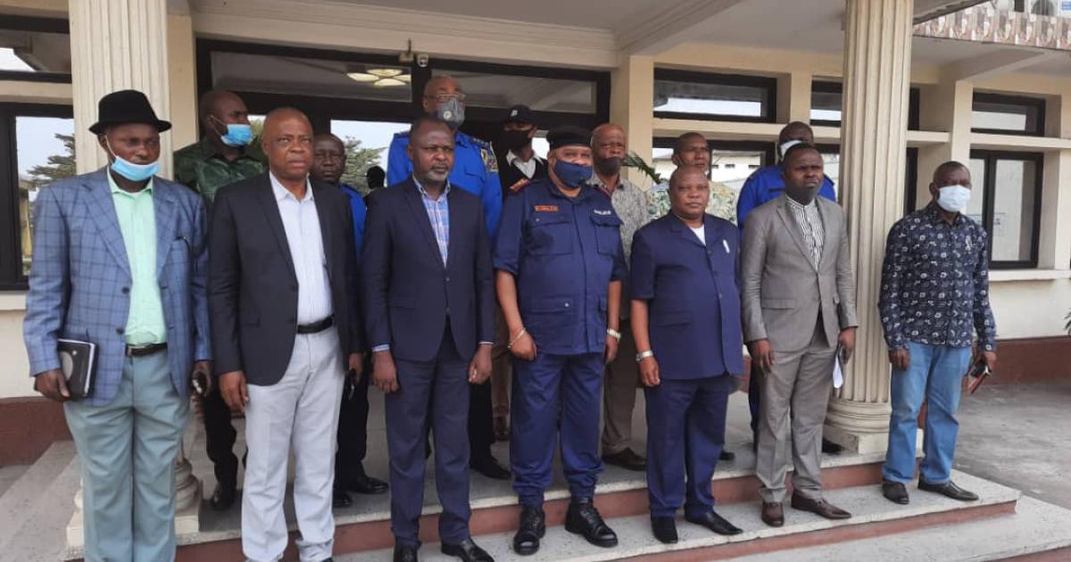 Des députés provinciaux du Kasaï reçus par le Général Philémon Mushid Yav, Commissaire divisionnaire adjoint de la police en charge de l'administration. Ph/droits tiers