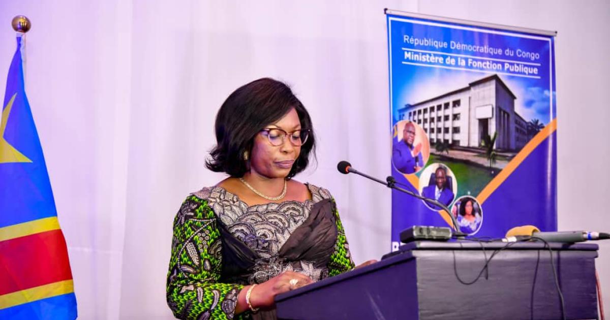 La Ministre de la Fonction publique, Yolande Ebongo Ebondo