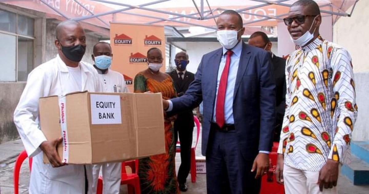 Don des équipements du personnel médical de Equity Bank au FNSCC.