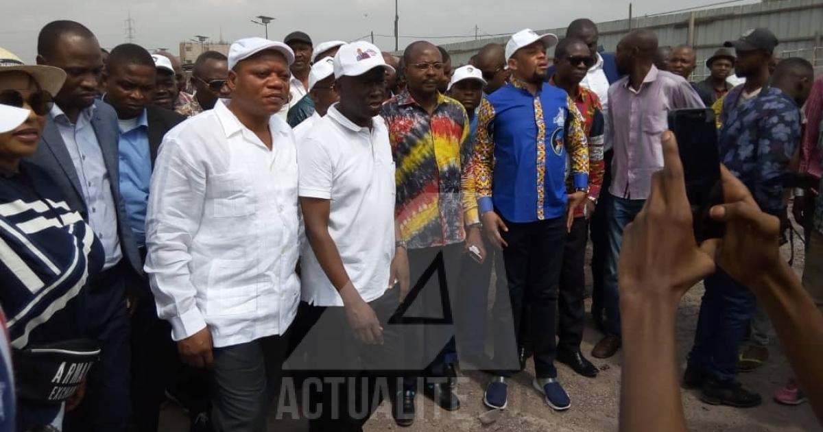 Jean-Marc Kabund et Augustin Kabuya à Kinshasa/Ph. ACTUALITE.CD