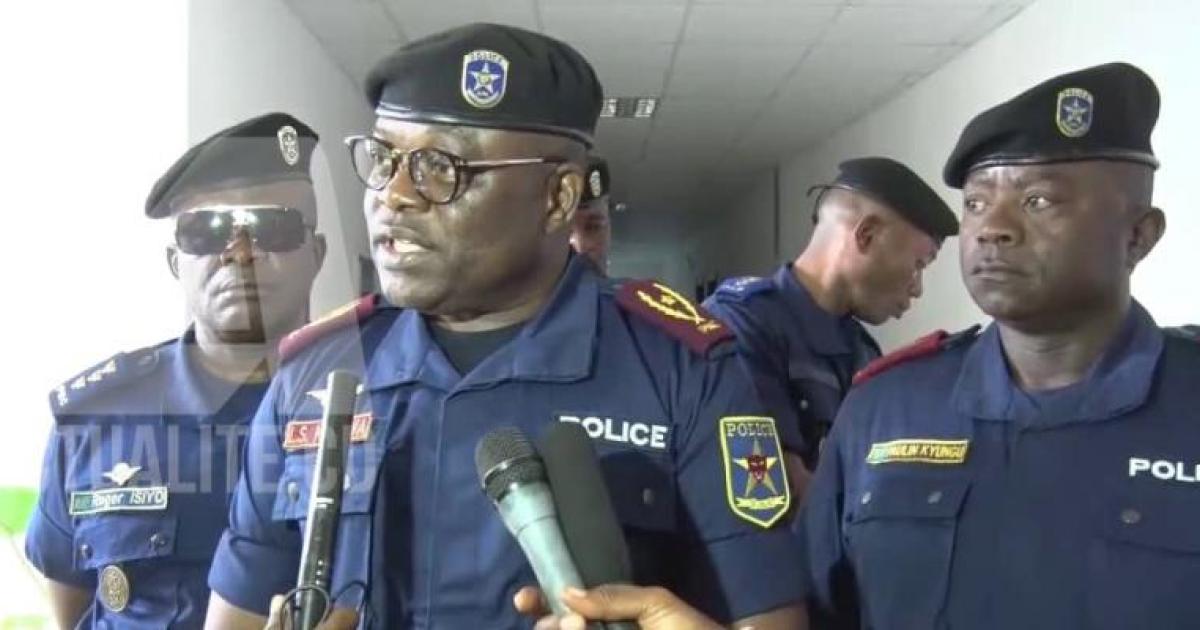 Louis Segond Karawa, Commissaire adjoint de PNC du Haut-Katanga/Ph. ACTUALITE.CD