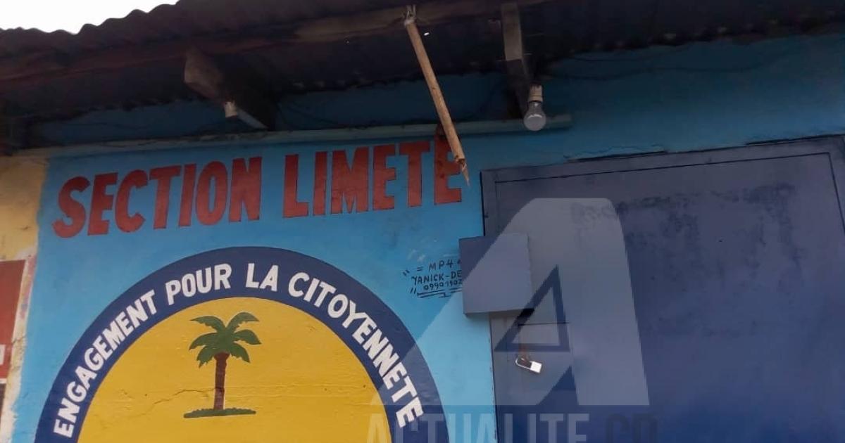 Le bureau de la section Limete (Kinshasa) du parti politique Engagement citoyen pour le développement (ECIDE)/Ph. ACTUALITE.CD