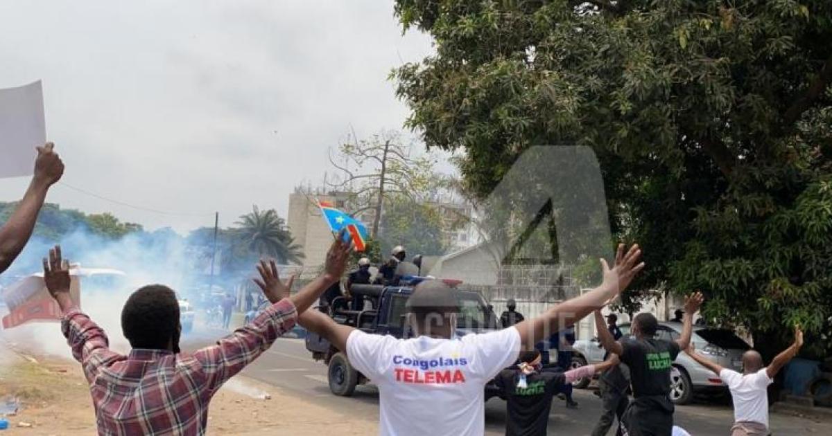Manifestation des mouvements citoyens à Kinshasa