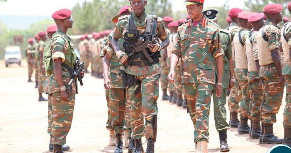 Le président zambien Edgard Lungu et ses soldats/Ph droits tiers